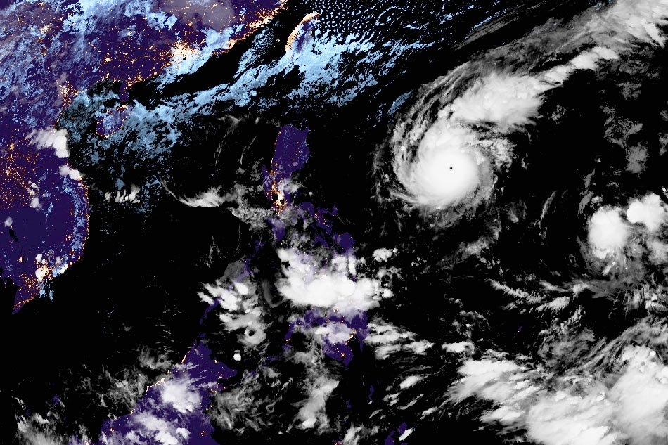 LOOK: Typhoon Rolly and Metro Manila seen from space