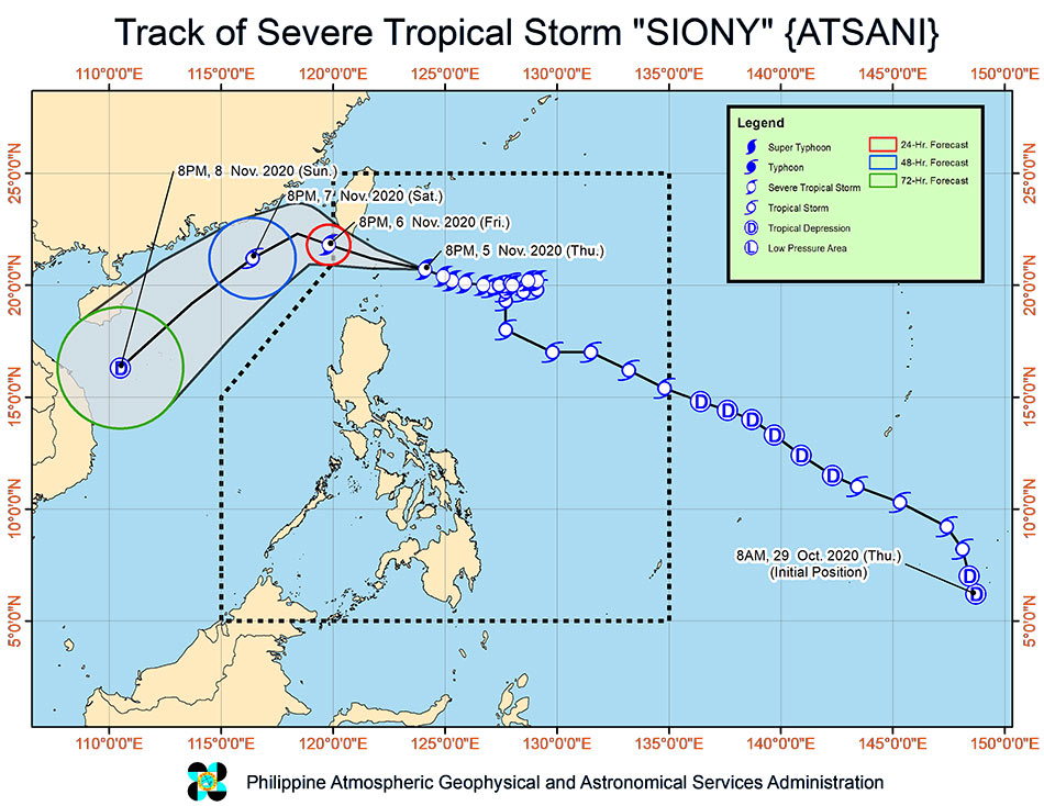 Storm Siony may hit Batanes Friday 2