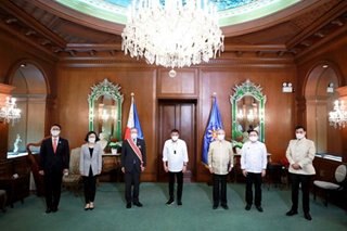 Outgoing South Korean ambassador makes farewell call on Duterte at Malacañang