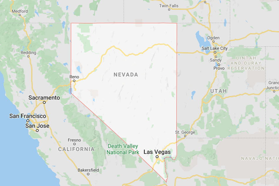 Nevada Us Map 
