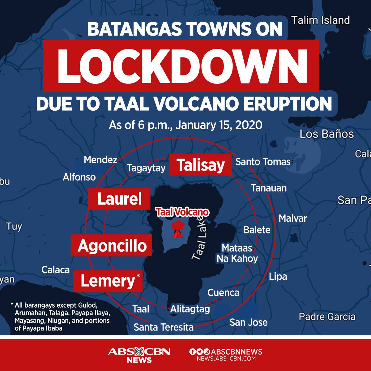 Taal Quake Fear Spurs Batangas Town S Exodus Mayor Up Station Philippines