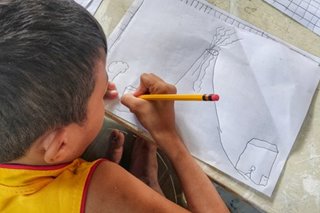 Art therapy for children after Taal eruption