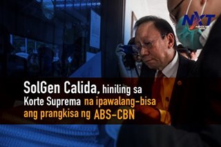 SolGen Calida, hiniling sa Korte Suprema na ipawalang bisa ang prangkisa ng ABS-CBN