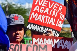 'Never again to martial law'