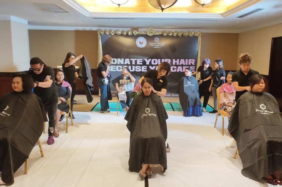 Myanmar women donate hair to Filipino cancer patients 1