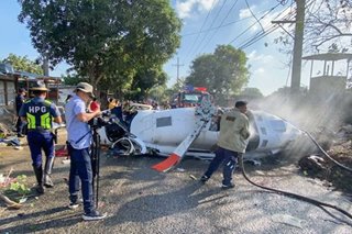 Police general in Laguna chopper crash fighting for life