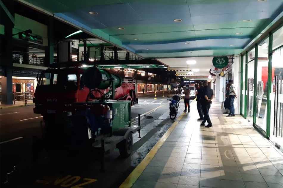 LOOK: Greenhills mall disinfected over coronavirus fears 1