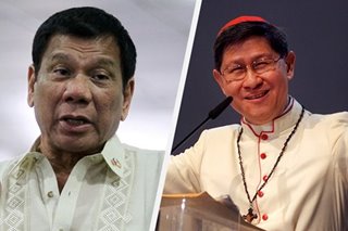 Duterte claims Tagle angered Pope Francis with 'politicking'
