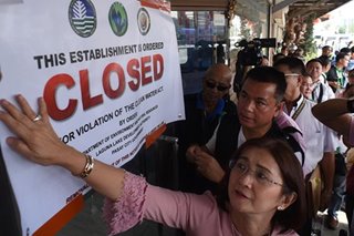 5 establishments 'polluting' Manila Bay shuttered
