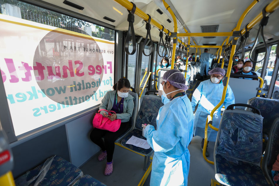 Robredo revives free shuttle services for health workers 1