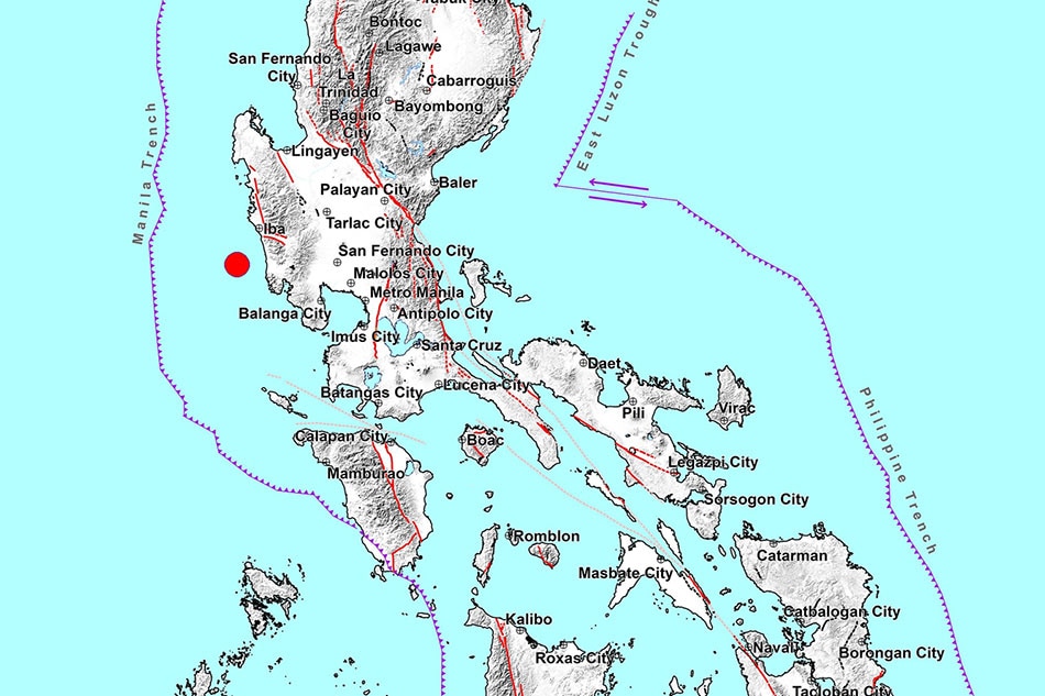 4.6-magnitude quake jolts Zambales 1