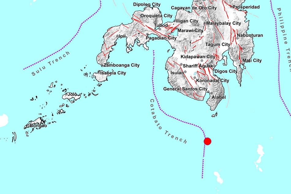 4.5-magnitude quake jolts Davao Occidental; no damage expected 1