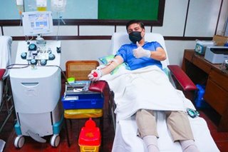 Zubiri nag-donate ng blood plasma para sa mga pasyenteng may COVID-19