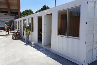 DPWH converts shipping containers into hospitals for potential COVID-19 carriers