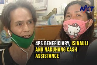 4Ps beneficiary, isinauli ang nadobleng cash assistance