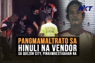Pangmamaltrato sa hinuling vendor sa Quezon City, pinaiimbestigahan na