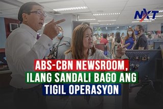 ABS-CBN Newsroom, ilang sandali bago ang broadcast shutdown
