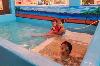 No resort, no problem: Pig pen, ginawang swimming pool sa Pampanga