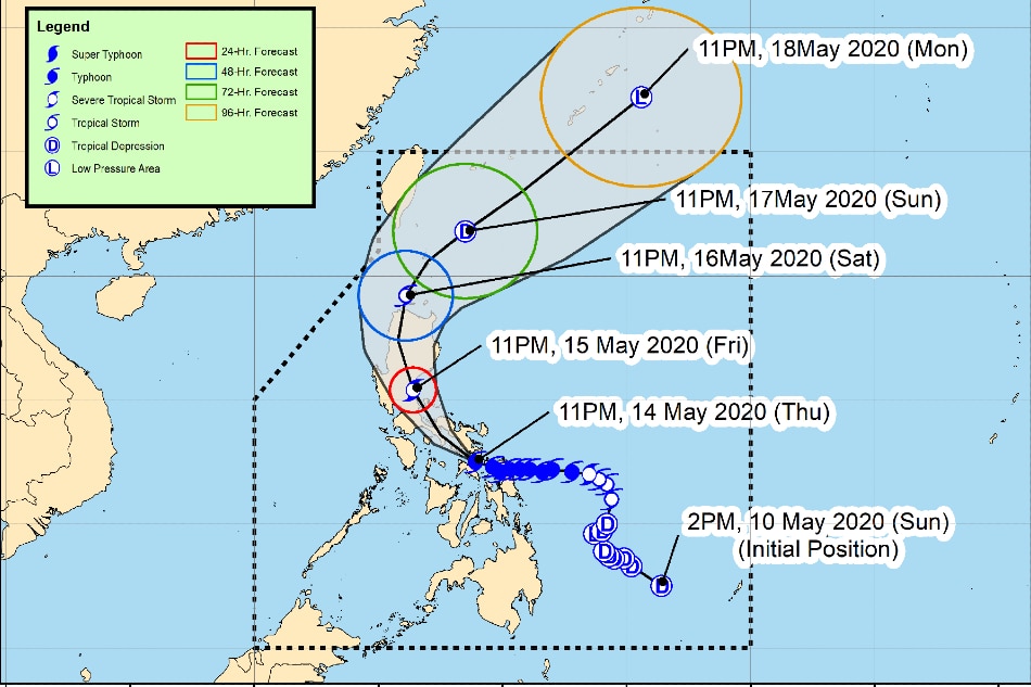 Typhoon Ambo to slam into Bondoc Peninsula; Signal No. 2 raised in Metro Manila 3