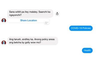 UP's COVID-19 chatbot now available in ‘bekispeak’