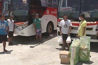 Tulong hatid sa grupo ng mga bus driver, konduktor na na-stranded sa Samar