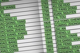 'Mga Chinese na nasa listahan ng COVID-19 test results, hindi VIPs'