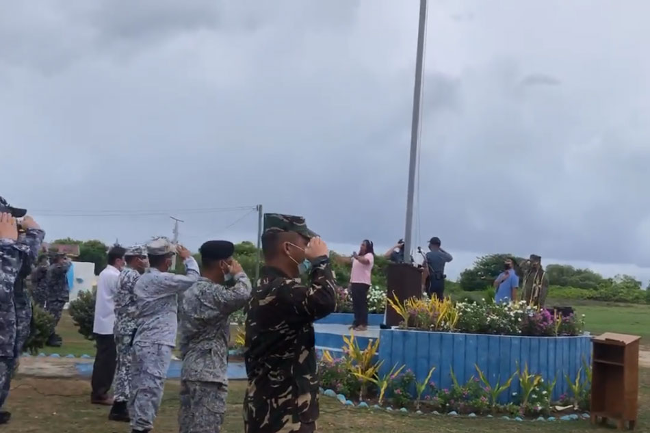 WATCH: Pag-asa Island residents raise Philippine flag on Independence