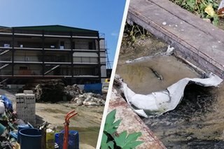 Pagtagas ng septic tank sa binubuong gusali ng Chinese company sa Parañaque inireklamo