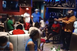 16 dayuhan arestado sa pag-iinuman sa bar sa Makati
