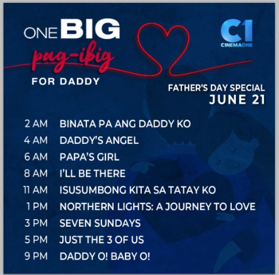 Cinema One lines up Pinoy flicks to watch on Father&#39;s Day 1