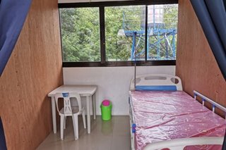 Quarantine facility ng PNP sa Lucena City, pinasinayaan