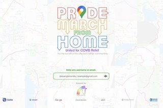Virtual Pride March using Google Maps set on June 27