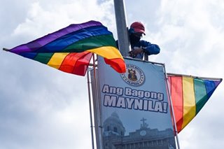 Manila puts up rainbow flags on Pride Month