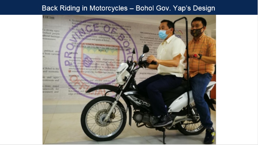 DILG allays safety concerns over physical barriers for motorcycle back-riding 2
