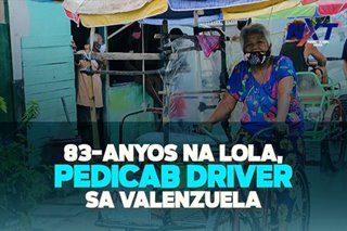 83-anyos na lola, pedicab driver sa Valenzuela City