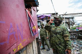 PH Army patrols locked down Navotas