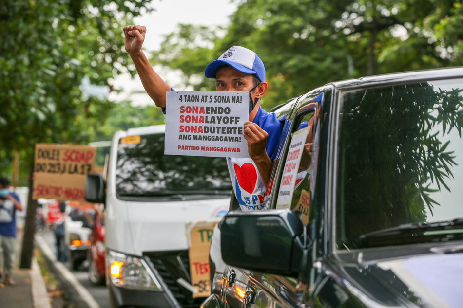 Labor groups blast Duterte for failing to address workers' rights