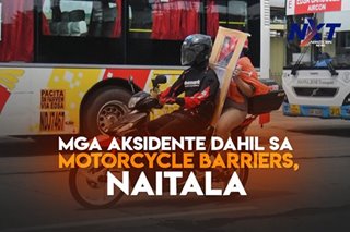Mga aksidente dahil sa motorcycle barriers, naitala