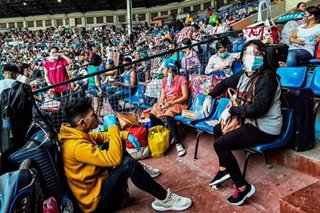 Mga stranded sa Rizal stadium na positibo sa rapid test umabot sa 25