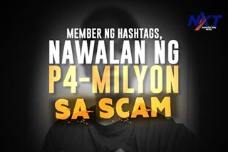 Member ng Hashtags, nawalan ng P4-milyon sa scam