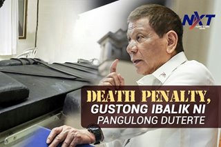 Death penalty, gustong ibalik ni Pangulong Duterte