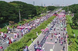 LOOK: Protests greet Duterte's 5th SONA