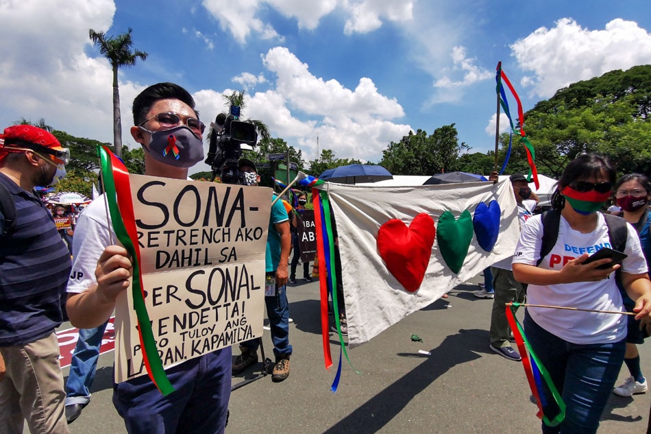 LOOK: Protests Greet Duterte's 5th SONA | ABS-CBN News