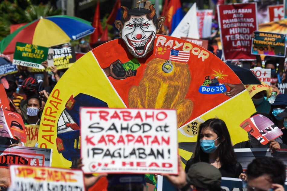 LOOK: Protests Greet Duterte's 5th SONA | ABS-CBN News