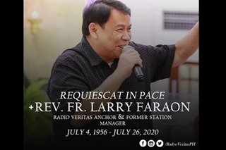 Fr. Larry Faraon died from pneumonia, COVID-19: Mowelfund, Oasis of Love