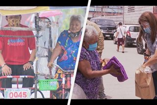 Lolang nagpapadyak ng pedicab sa Valenzuela inabutan ng tulong