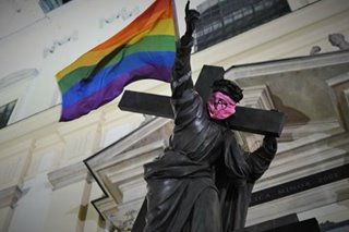 2 charged with 'desecrating' Christ statue, others with LGBT flags in Poland