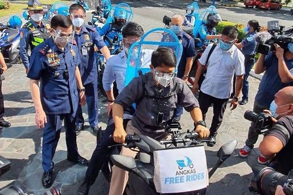 Angkas offers free work-home transportation to frontliners until Aug. 18 2