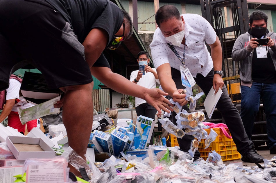 Customs destroys P500 million worth of counterfeit goods