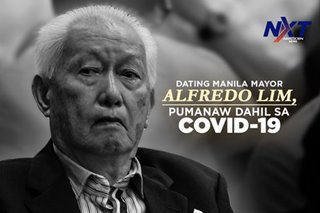 Dating Manila Mayor Alfredo Lim, pumanaw dahil sa COVID-19